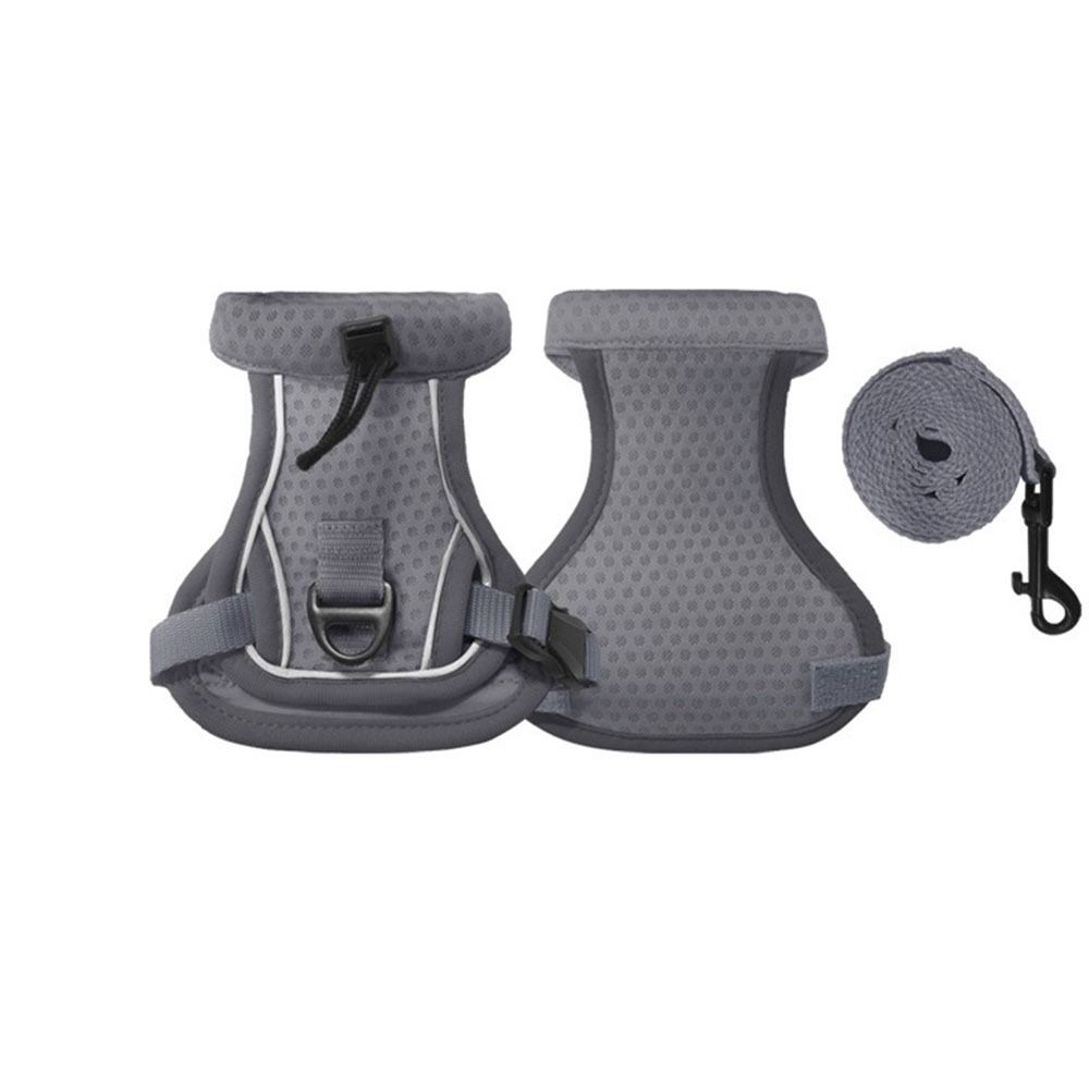 Reflexní design postroje pro kočky Nastavitelný prodyšný vodítko pro kočky Pohodlný únikuvzdorný postroj pro venčení domácích mazlíčků