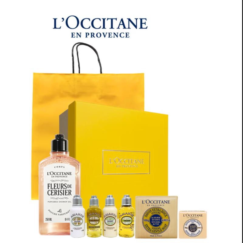 L OCCITANE Sweet Cherry Blossom 7-Piece Bath & Body Gift Set