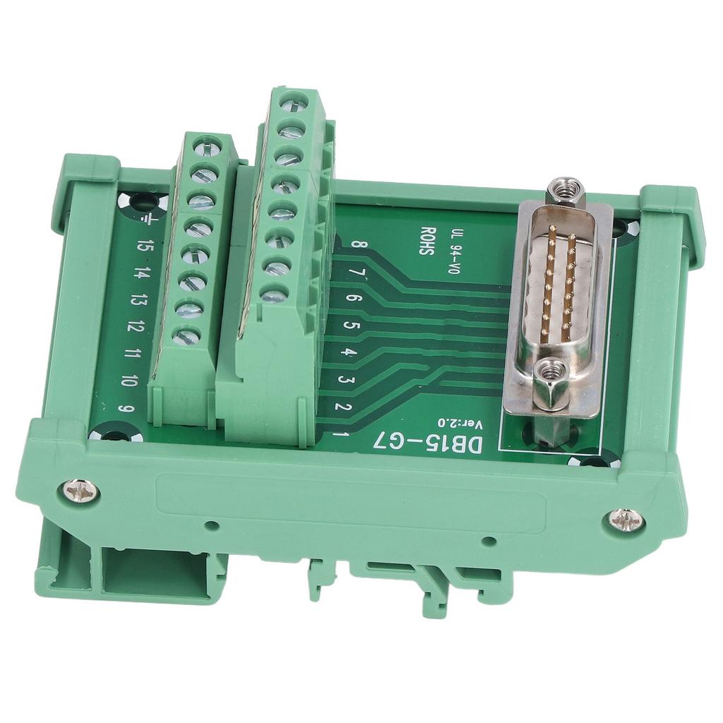 Terminal Block Male Header Interface Connector Break Out Board Module DC 60V DB15‑G7