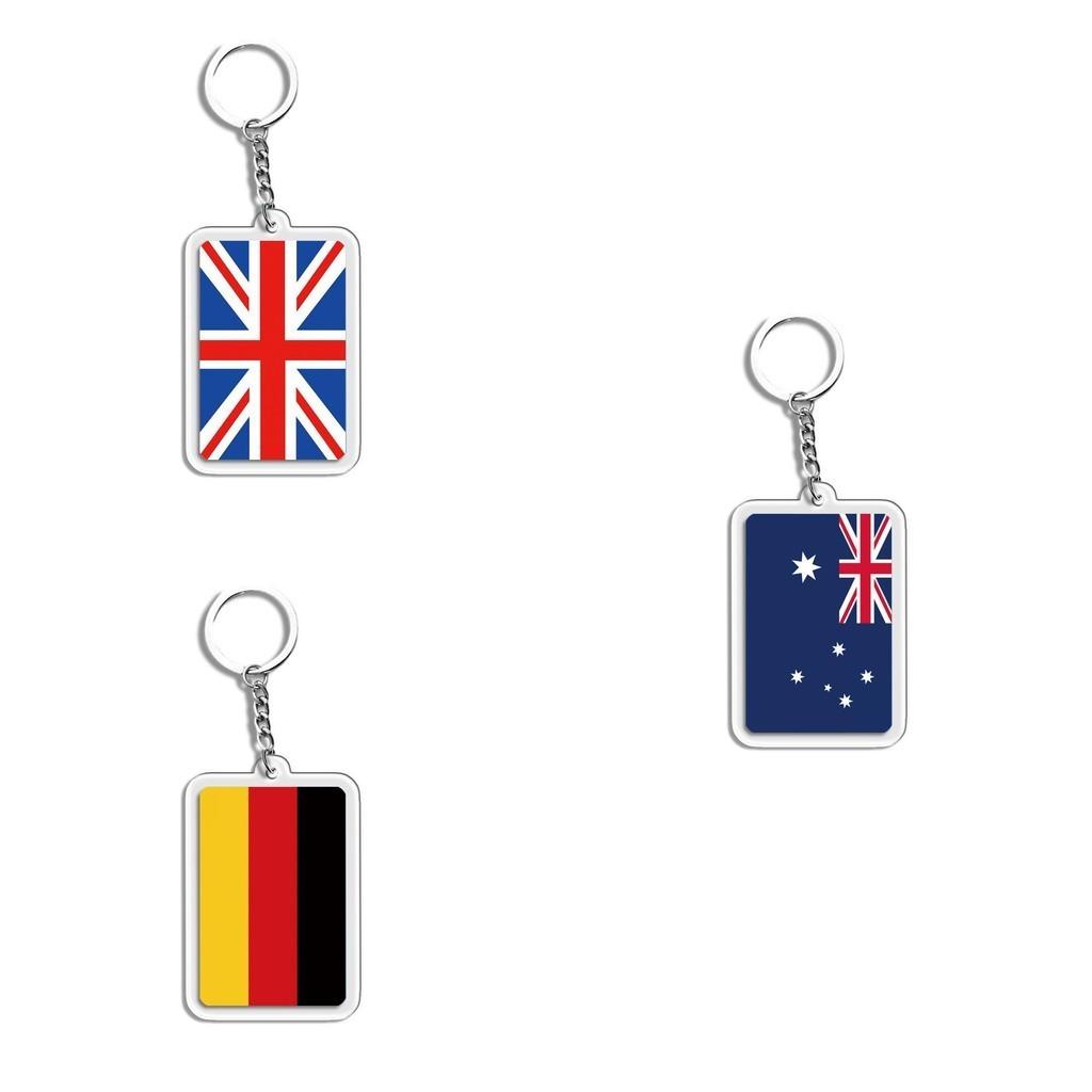 Acrylic Keychain With National Flags For Football Fans Small Gifts And Souvenirs