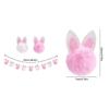Premium Nonwoven Fabric Easter Rabbits Ear Banners Spring Festival Hanging Flag For Indoor Outdoors Holiday Decorating