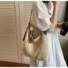 New Woven Bag Fashion Hollow Casual Straw Bag Beach Bag Shoulder Women Bag Perfect for Everyday Use, Travel & Beach Outings