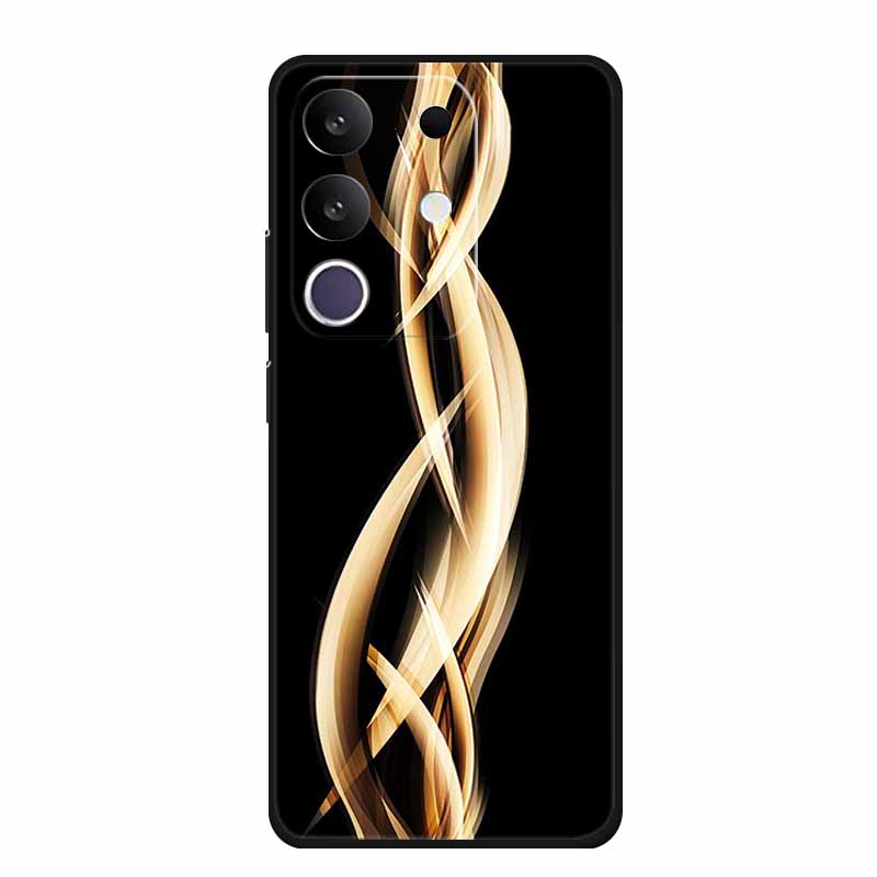 Phone Case For Vivo T4x 5G Y300T 2025 Case 6.72" Black Silicone TPU Soft Back Cover For Vivo Y29 4G Cases Y 29 Coque Funda Para