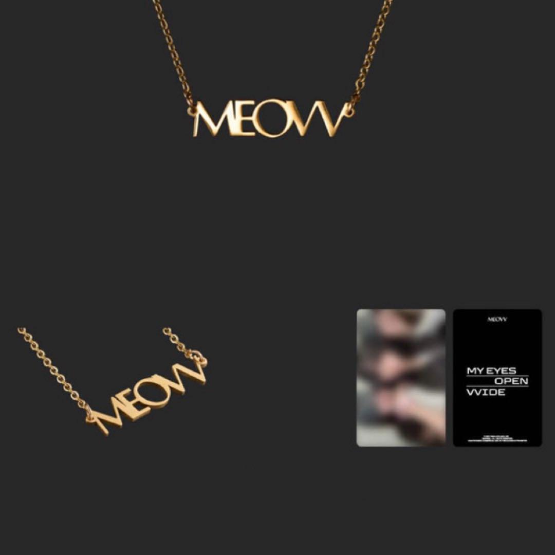

[USED] meovv miyao pop up md korea necklace trading card 1