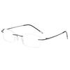 Ultralight Memory Rimless Reading Glasses Men Women Blue Light Blocking Presbyopic Eyeglasses Hyperopia Eyewear +1.0 to +3.5