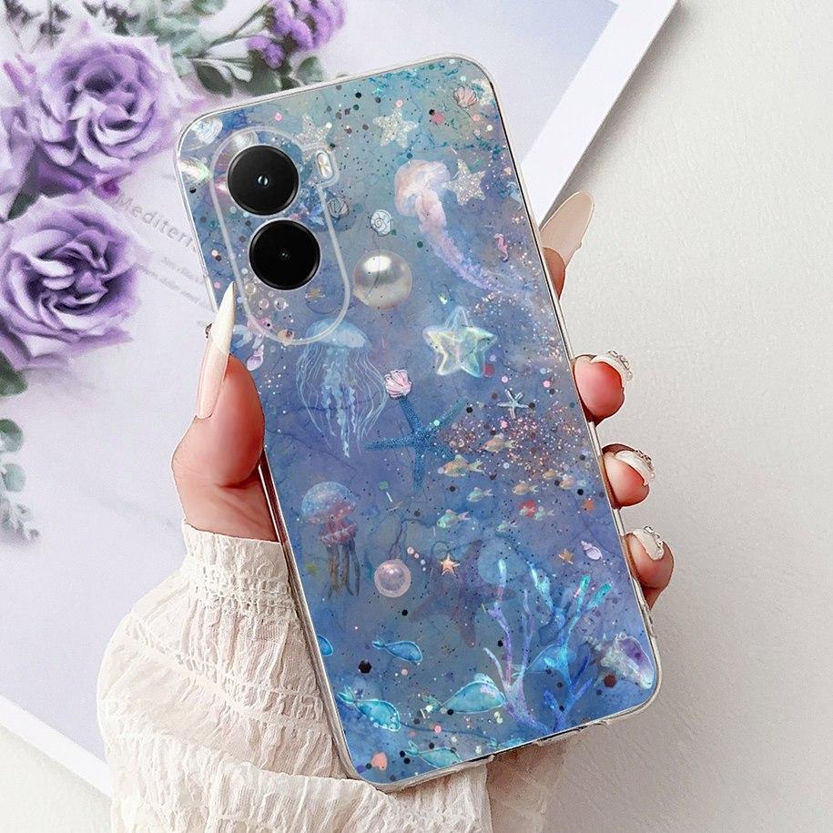 For Xiaomi Poco M7 4G Case Poco M7 Plus Cover Luxury Dragon Carp Soft Slim Silicone Phone Cases For Xiaomi PocoM7 M 7 2025 Shell