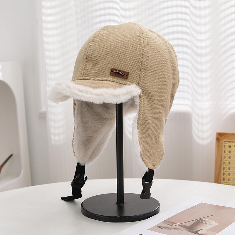 Fashion Velvet Ear Protectors Children Autumn and Winter Cycling Warm Cap Fashion Cold-proof Flying Hat