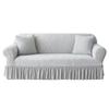 Jacquard Ruffle Edge Sofa Cover - Universal Fit for All Seasons