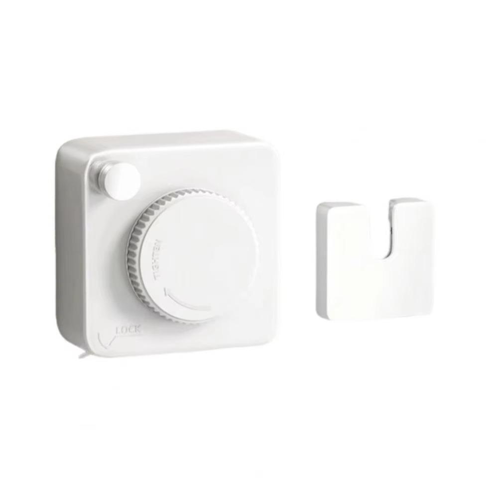 

Invisible Retracting Clothes Drying Line Wall Mounted Clothes Hanger Line Outdoor Use білий