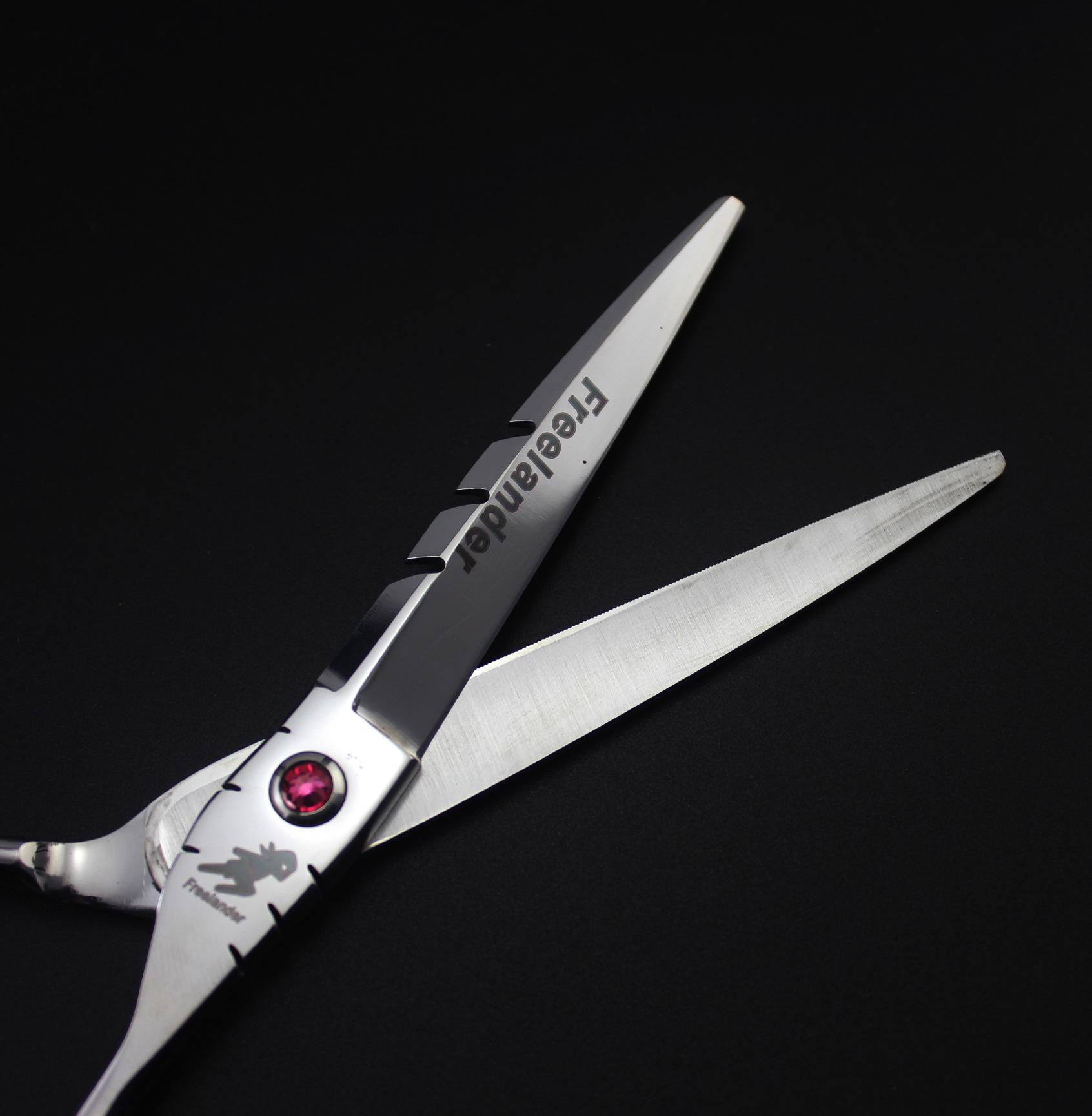 SY0K 5.5 -6 Anti-slip Hairdressing Scissors with Fine Teeth 5.5 inch Straight Scissors SY0K