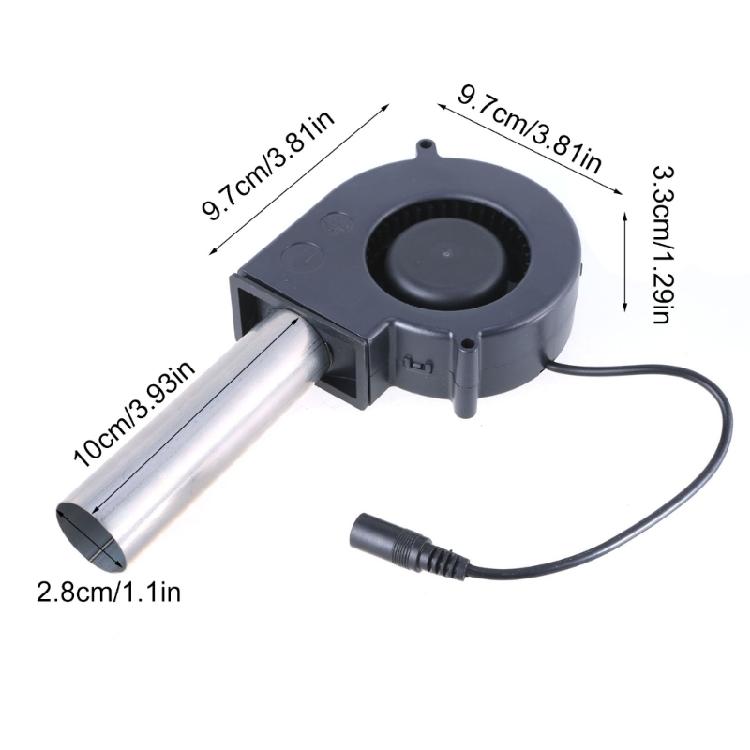 DC12V Bearing Blower Fan 9733 97x97x33mm 9.7cm 2A 110V 220V Powered Turbofan Cooking Air Blower