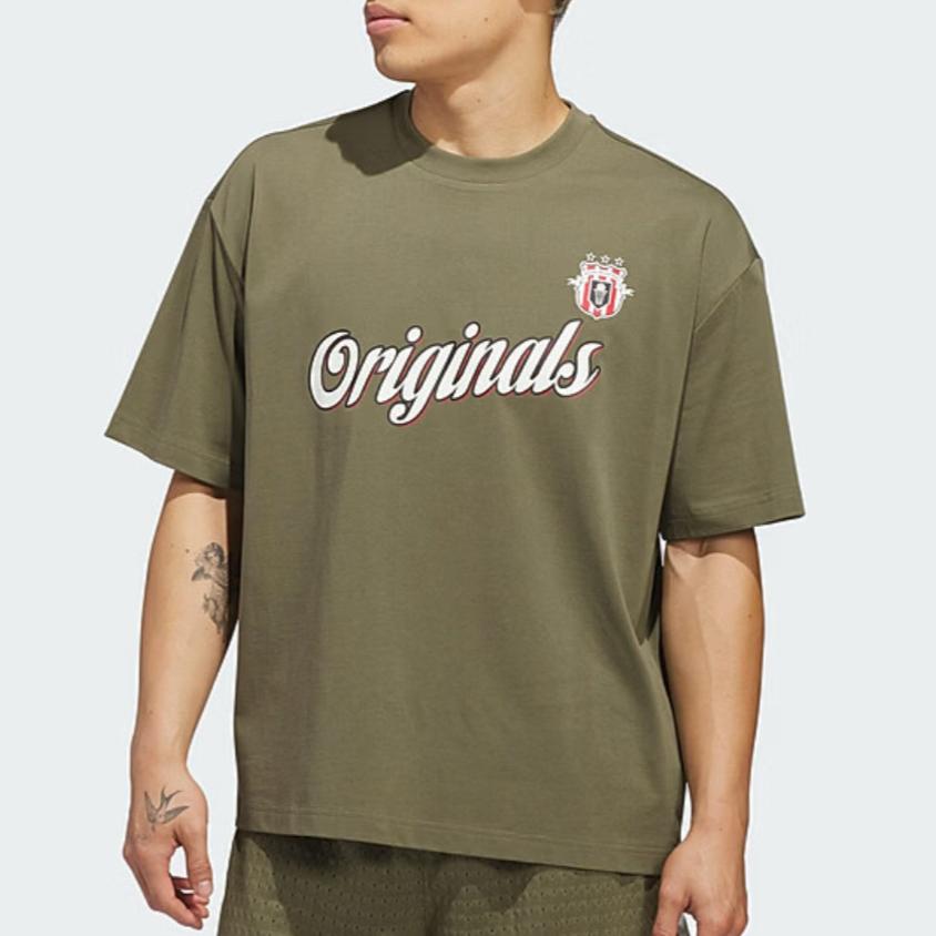 Adidas Originals Sports Crew Neck Pullover Short Sleeve T-Shirt Unisex Tops KE3941