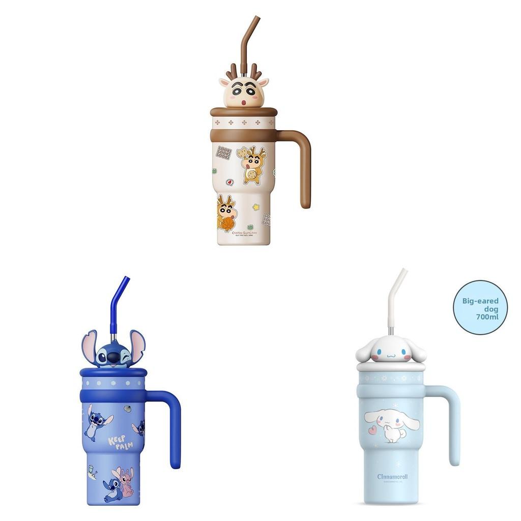 Crayon Shin Chan Insulated Water Bottle With Straw Large Capacity For Students And Gifts