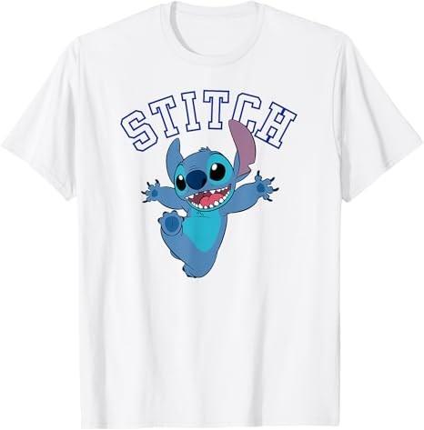 Lilo Stitch Funny Stitch White TShirt S