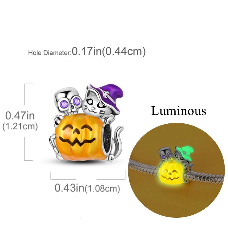 New Copper Charm Bead Charms Fireflies Stars Glowing Luminous Charm Bead Charms for Authentic Pendant Bracelets Do It Yourself Jewellery Gift