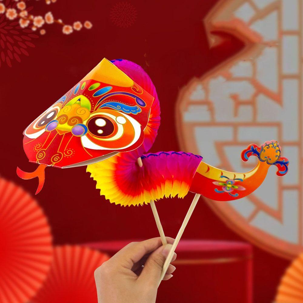 3D Paper Dragon Craft Chinese New Year Chinese Dragon Dance New DIY Dragon Decor