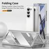 Z Fold7  Hinge Protection Leather Case For For Samsung Galaxy Z Fold7 Fold 7 Fashion Electronic Pen Slot Cover with Glass Film