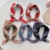 Korean Ins Style Retro Small Square Scarf For Women Thin Spring Autumn Headscarf Bag Decoration Neckerchief