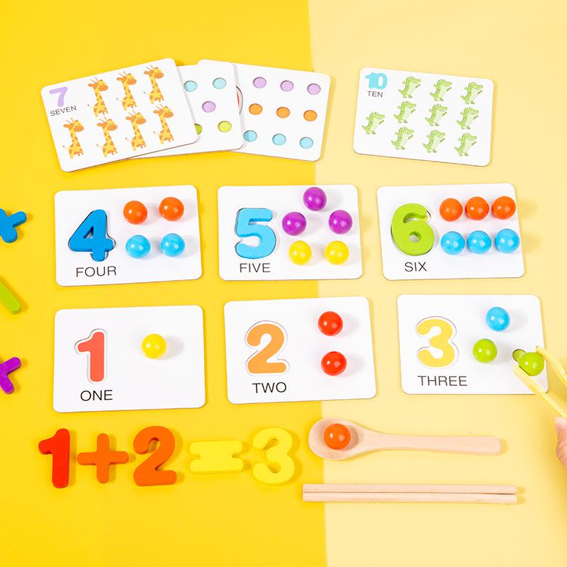 Wooden Bead Maze & Color Sorting Toy for Children's Early Education