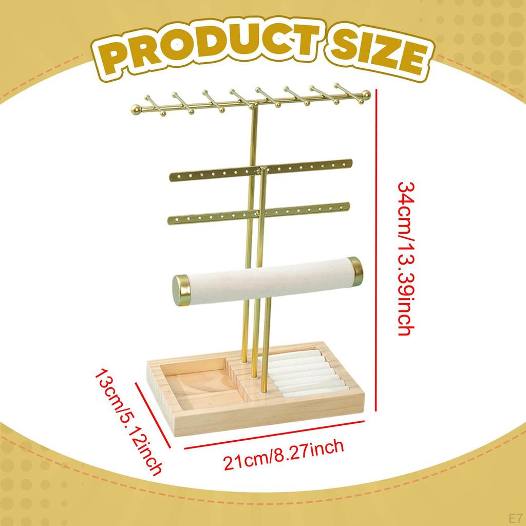 Jewelry Holder Tray Necklace Hanger Ear Display for