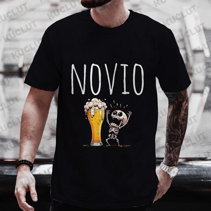 Spanish Evg Team Future Groom Man T Shirt Single Farewell Tees Wedding Top Funny Beer Bachelor Party Tshirt Father's Day Clothes