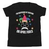 I'm Suspicious of Everyone On April Fools Day 2025 Funny April 1st Youth T-Shirt