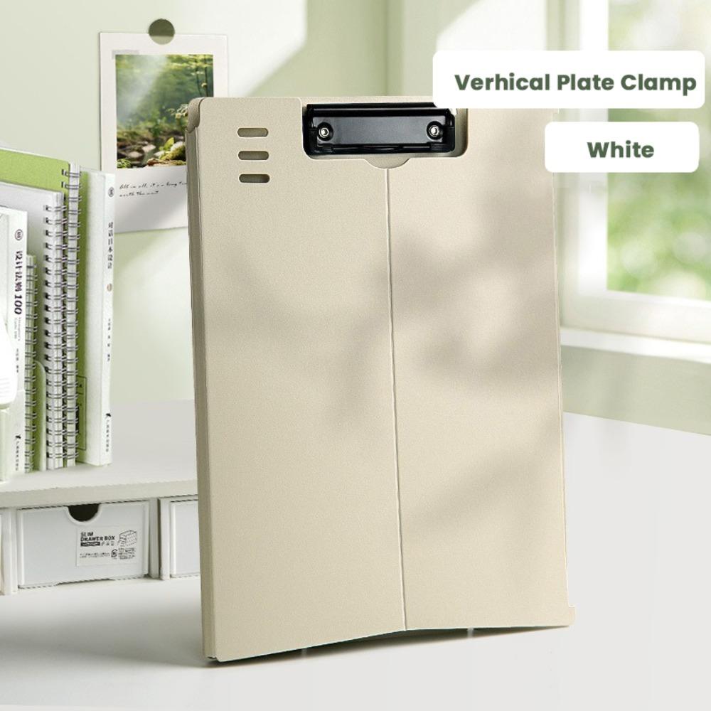 Dual-use Verhical Plate Clamp Multifunction Writing Pad Test Paper Storage Organizer  Stationery