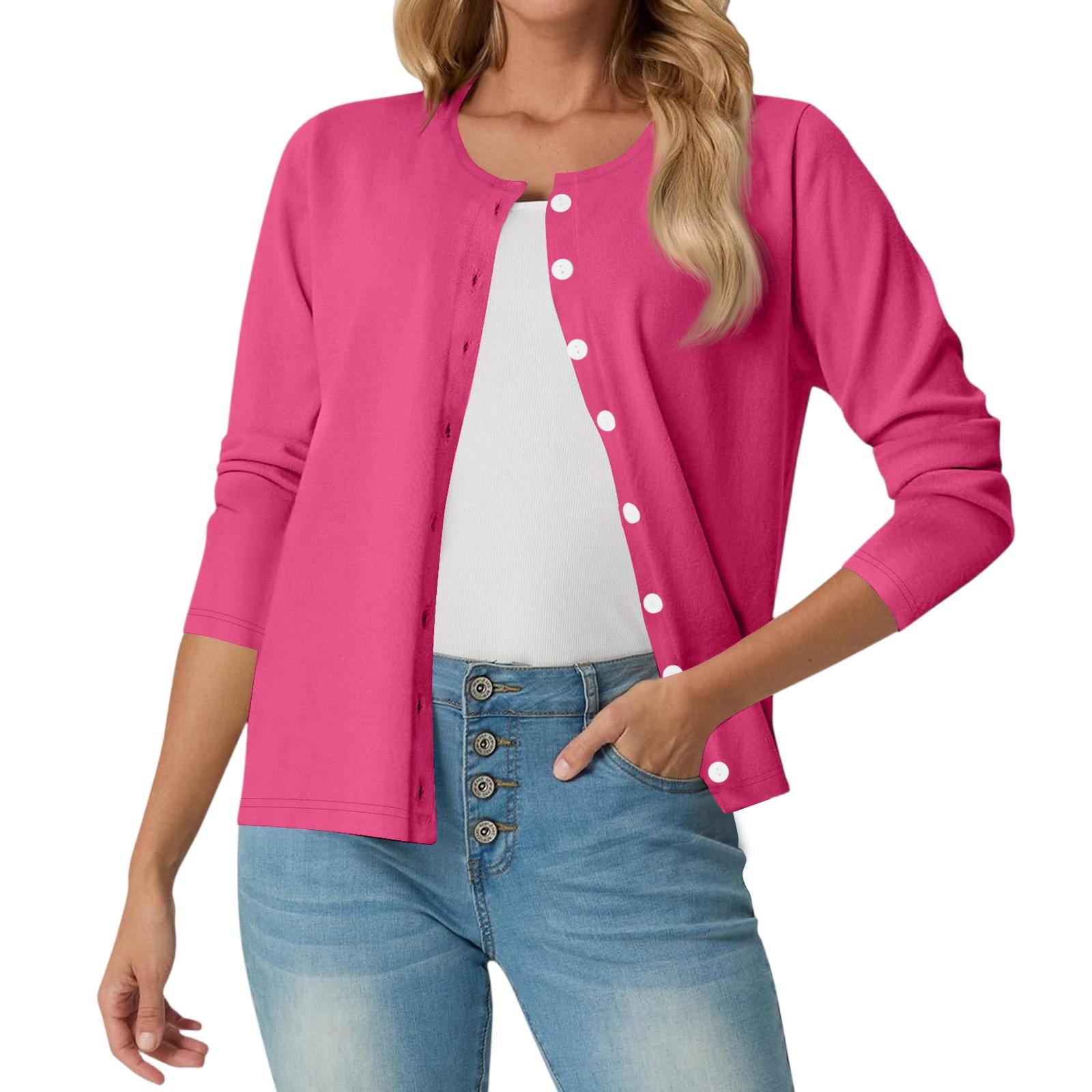 

Женский модный повседневный удобный кардиган однотонного цвета M