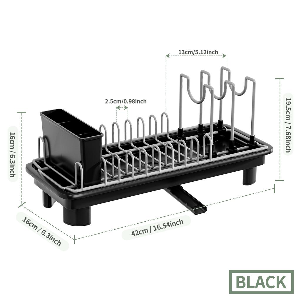Long Pot and Dish Drain Rack