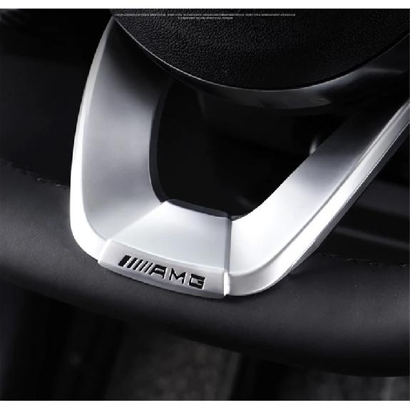 1Pcs Aluminium Alloy Car Steering Wheel Stickers Styling Accessories For Benz AMG W201 W124 W176 W204 W205 W203 W212 W211 W126