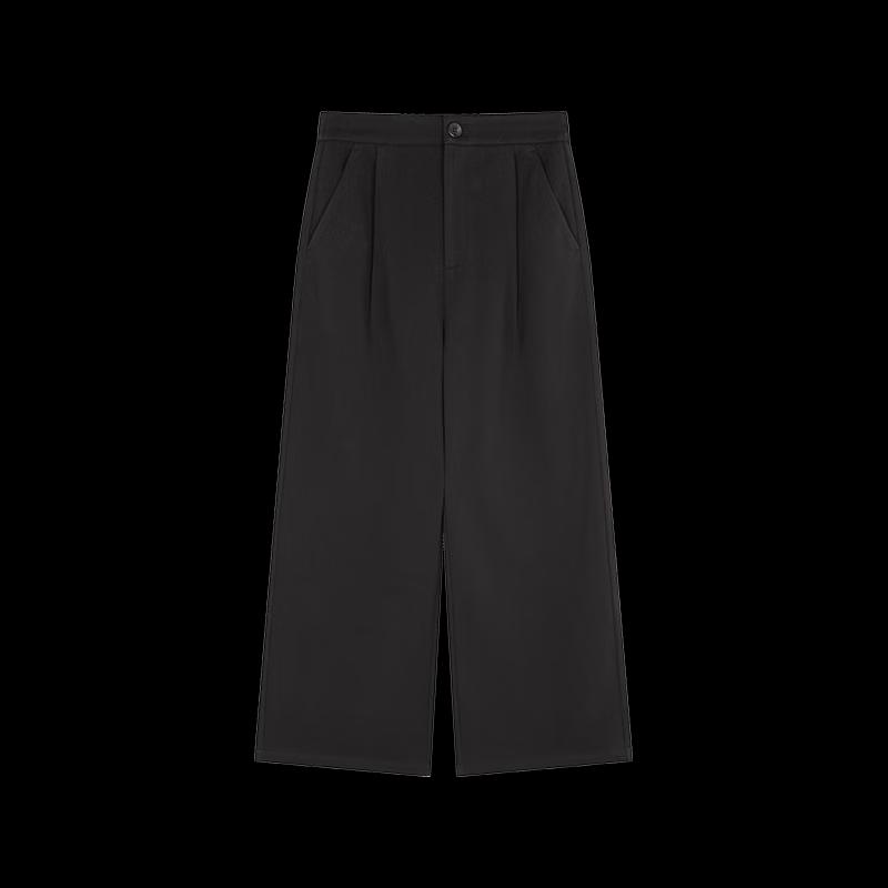 Mohan Yimei High-Waisted Wide-Leg Tweed-Style Trousers