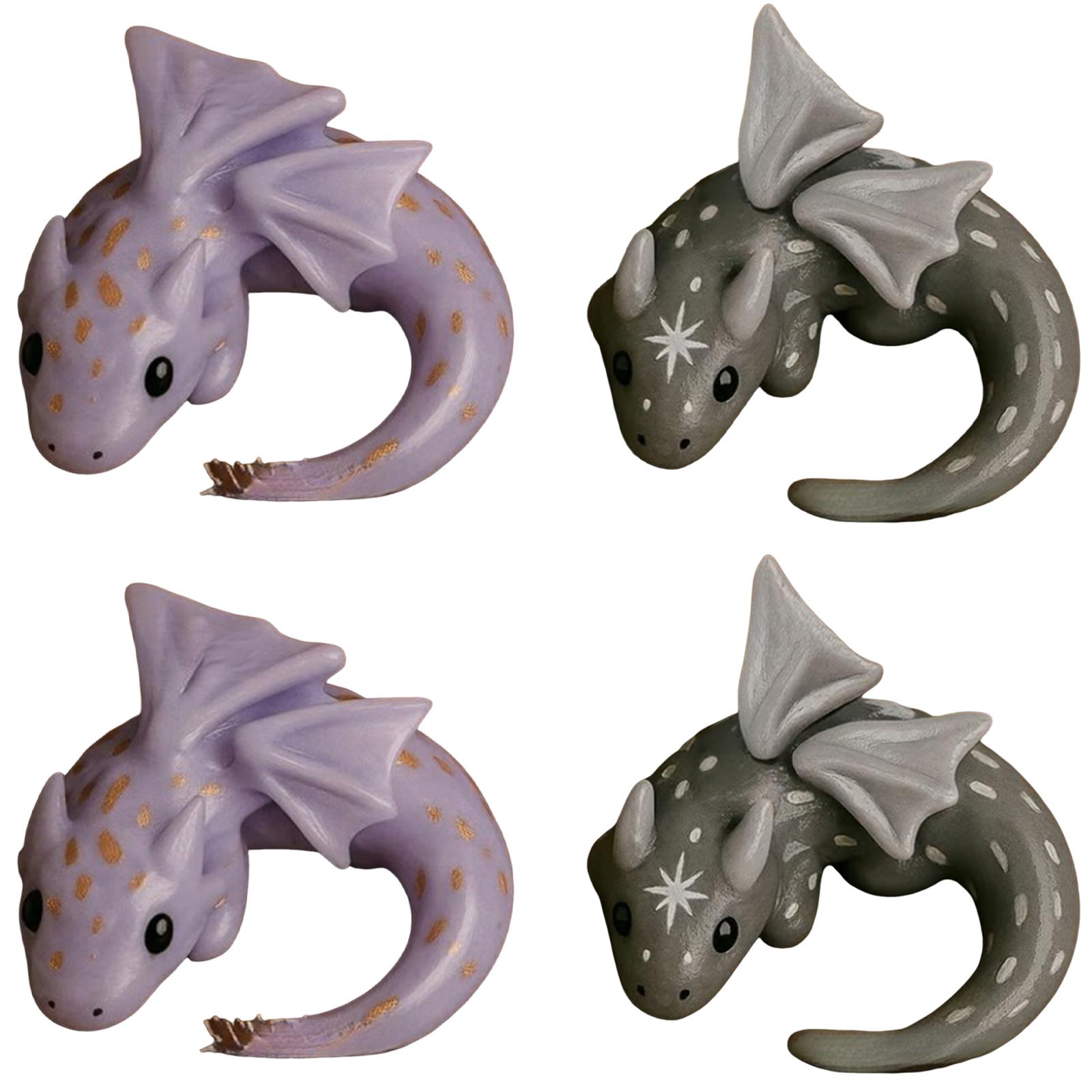 

Handmade Mini Dragon Sculpture Lightweight Relief & Anxiety Companion Dragon Multi-Purpose for Friends Family Collectible Gift