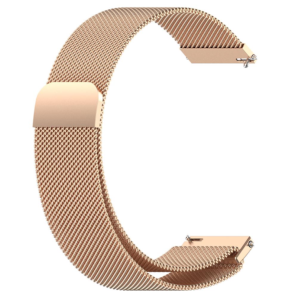 

18MM Metal Watch Strap Breathable Milanese Smartwatch Mesh Band Replacement Rose Gold