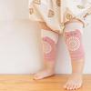1 Pair Class A Xinjiang Combed Cotton Baby Crawling Knee Pads, Hollow Mesh Anti-Slip Silicone Dot Knee Leg Warmers for Toddler 0-5 Years Four Seasons