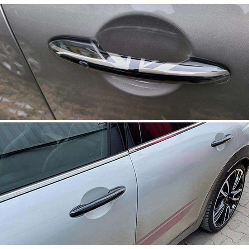 For MINI Cooper S JCW F55(5-Door) F60 Countryman Exterior The Black Flag Door Handle Cover Decoration Car Styling