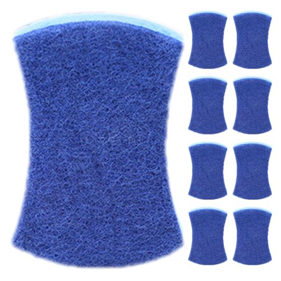 1/6/9Pcs Sponge Dishwashing Brush Rust-Resistant Open-Air Design Fast Cleaning Pulp Cotton Sponge Dish Cleaning Scrubber