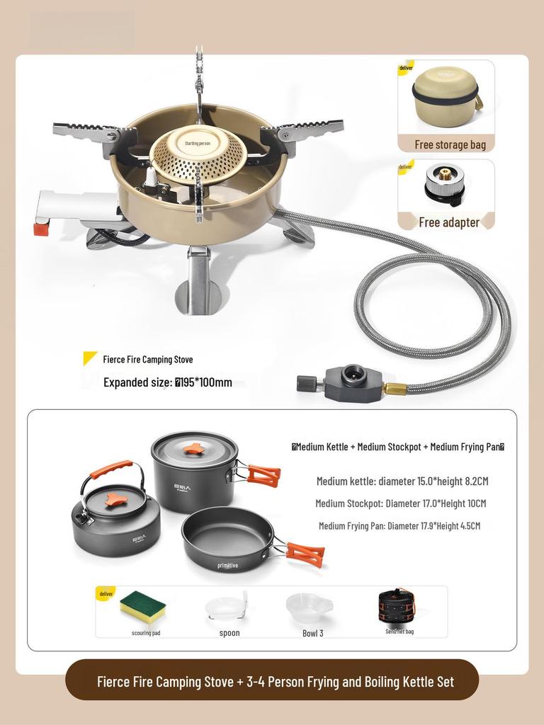 Portable Folding Gas Stove for Outdoor Camping, Tea Making & Boiling Water. Perfect for Camp Cookware.