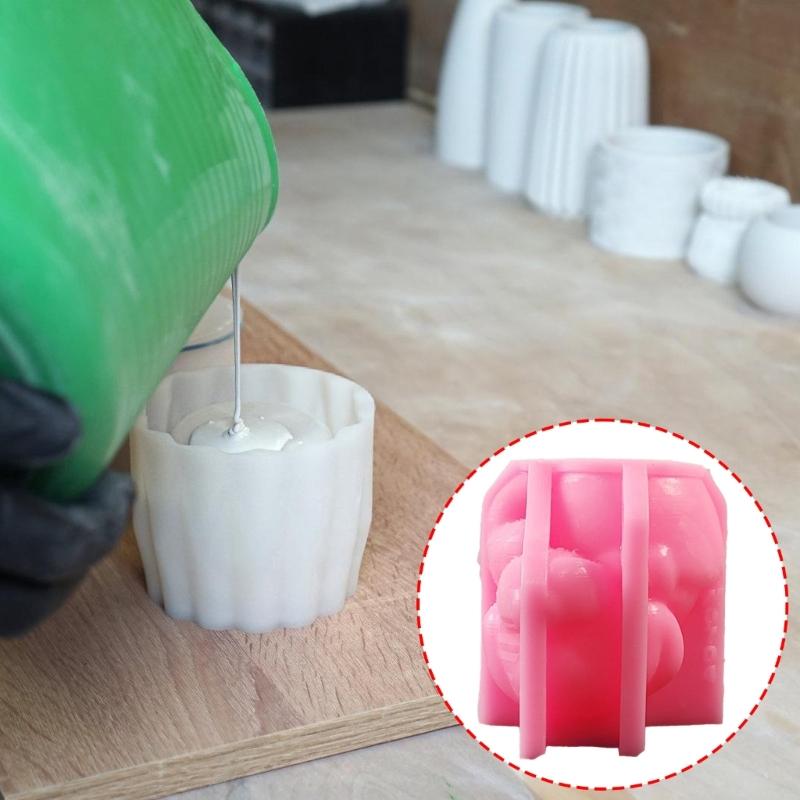 Dog Animal Silicone Candle Molds for Epoxy Resin Candle Soap Chocolate Fondant Silicone Molds Cement Clay Silicone Molds