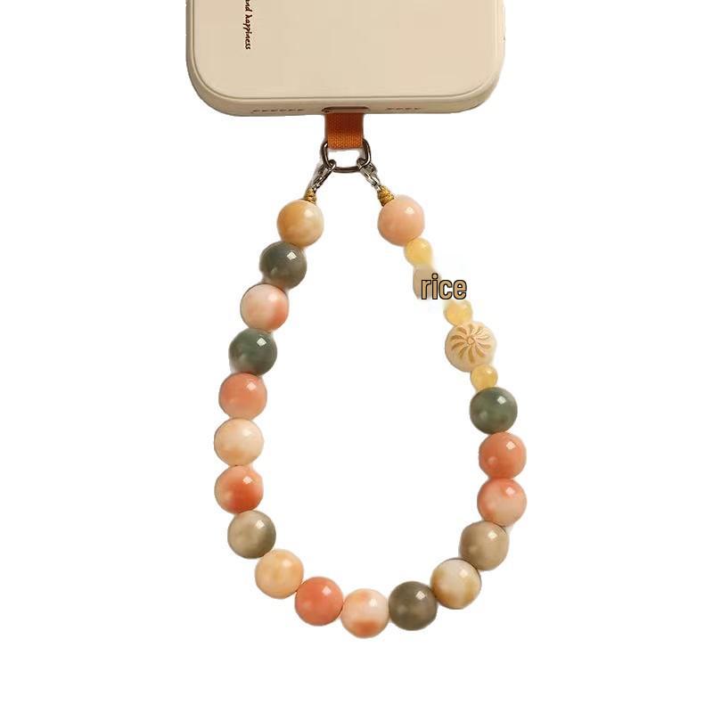 Șnur elegant cu mărgele Bodhi pentru telefon pentru femei – Stil de încheietură și ornament cu clips pentru spate