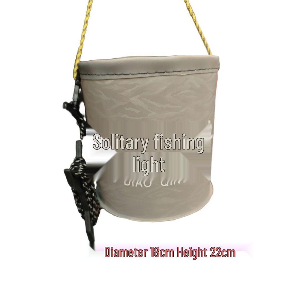 Transparent Folding EVA Fish Keeper Bucket for Camping and Fishing