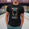 Music Can Change The World T-Shirt 100% Cotton Graphic Tee - Music Lovers Gift