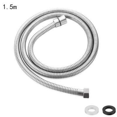 1.5/2m High Pressure Shower Hose Large Bore Leakproof Shower Extension Tube Stainless Steel Universal Faucet Hose Home