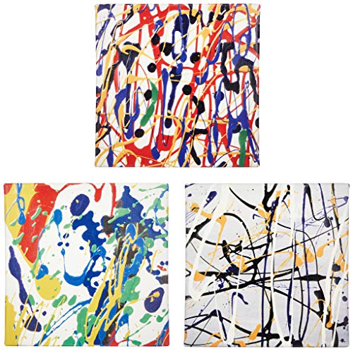 Art Deli Poster Panel, Modern, 30cm x 30cm, Set, Made in Japan, Lightweight Fabric, S-POP-0049_0050_0051