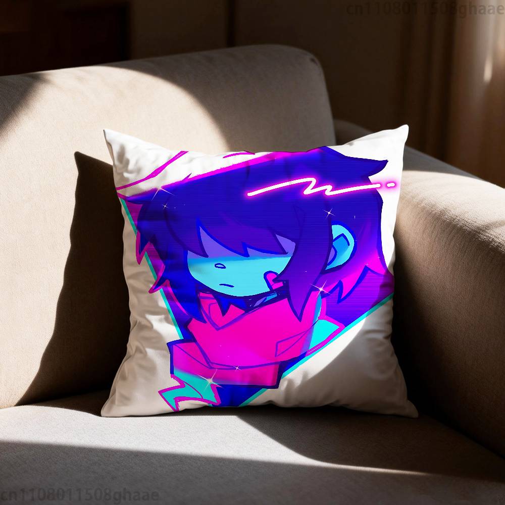 Deltarune Ralsei Game Pillow Case Antidustmite Pillowcase Invisible zipper silky short plush Sofa cushion cover