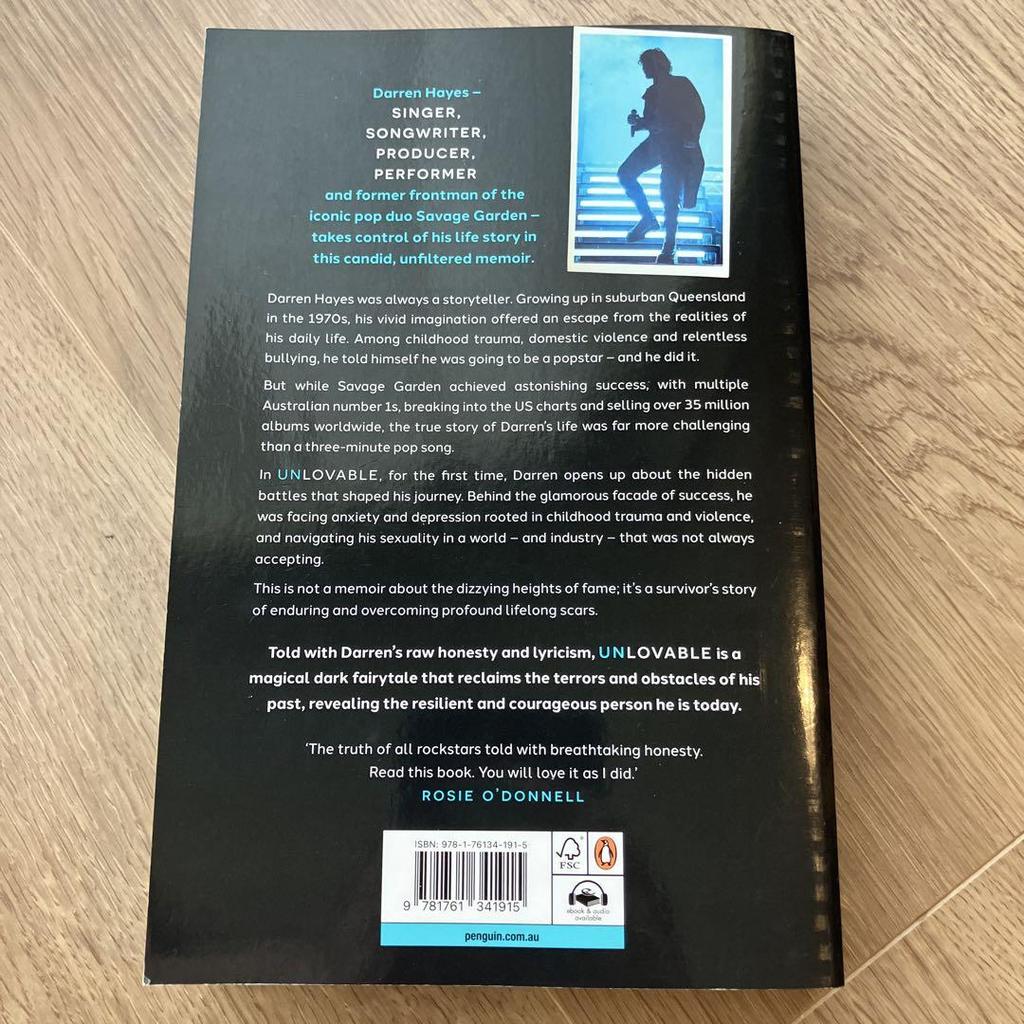 [USED] UNLOVABLE Darren Hayes Autobiography