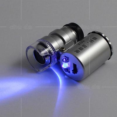 ShiliDe Portable 60x LED Magnifier for Jewelry & Phone