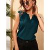 GMXIA Women's Temperament V-neck Stitching Lace Lace Sleeve Vest Top Women
