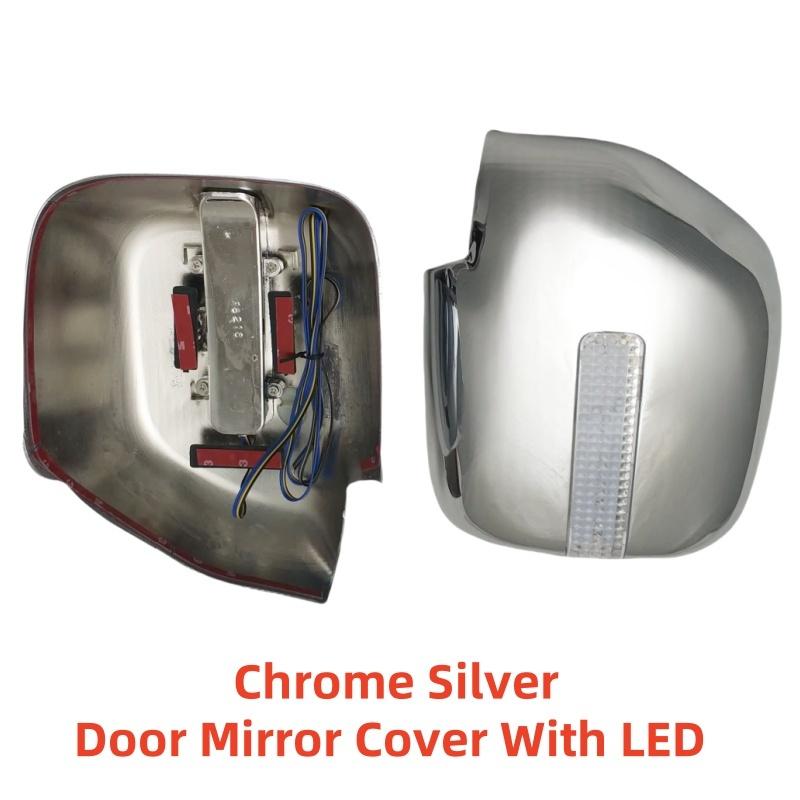For Toyota Spacia 1998 19999 2000 2001 Car ABS Chrome Accessories Plated Door Rearview Mirror Cover With LED Paste style