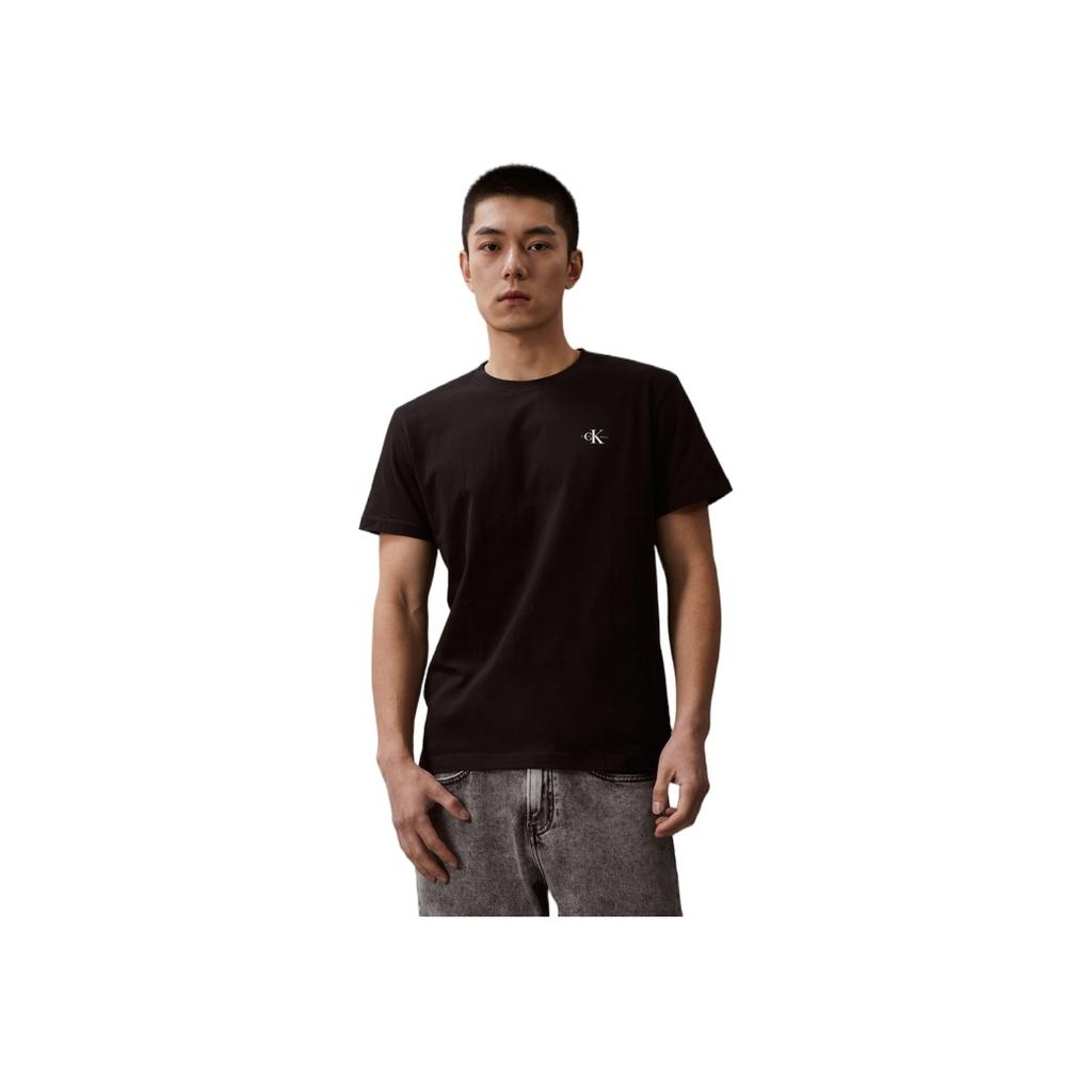 Calvin Klein Letter Pattern Round Neck Loose Short Sleeve Drop Shoulder T-Shirt Unisex T-Shirts J320199BEH