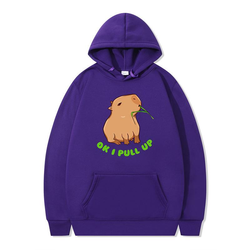 Autumn and winter animation funny hoodie men's and women's sweater hooded and velvet one piece